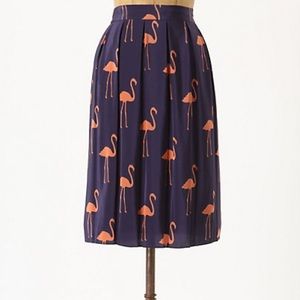 Anthropologie Stilt striders flamingo skirt 10