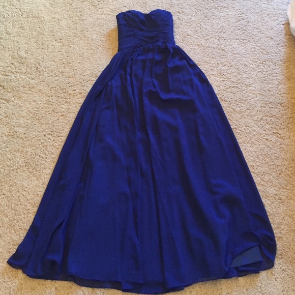 Royal blue prom dress