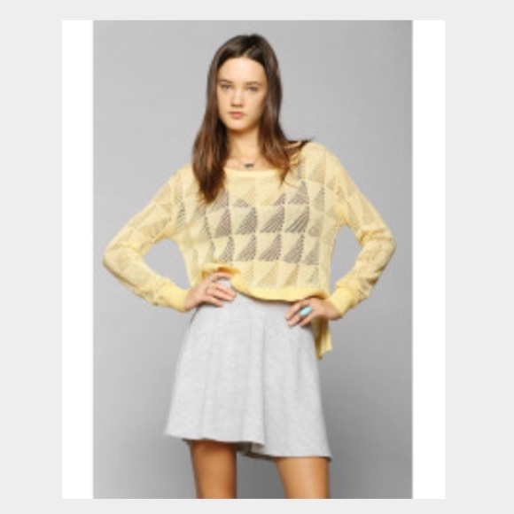 BDG Sweaters - BDG yellow thin sweater