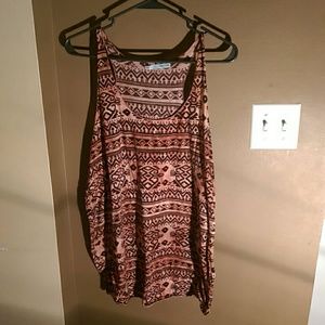 Tribal patterned XL tank top