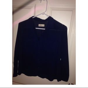 chiffon navy blue shirt