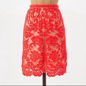 Anthropologie Yoana Baraschi Sunblaze lace skirt