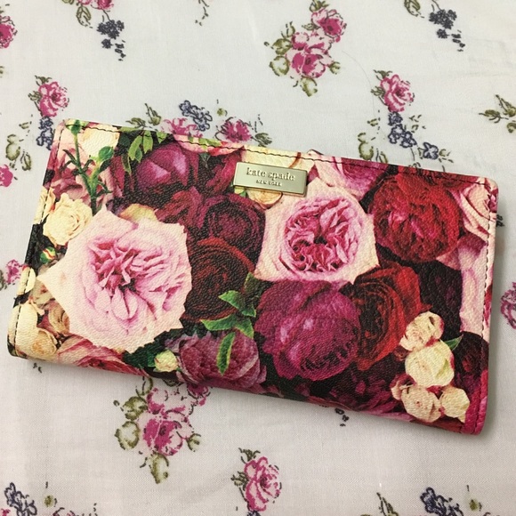Kate spade grant street floral Stacy wallet