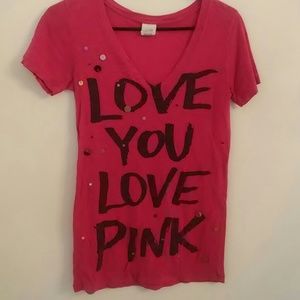 Victoria secret pink w / love you love pink