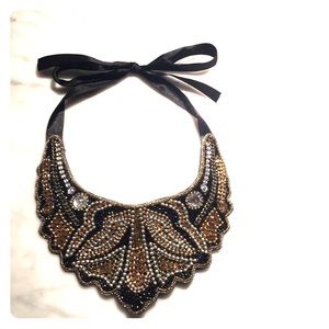 Beaded bib necklace