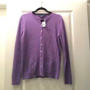 Ralph Lauren Sport size cable knit cardigan