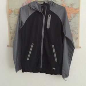 Under Armour black/grey windbreaker jacket