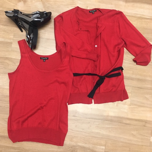 Massimo Dutti Women's Silk & Cashmere Cardigan Set