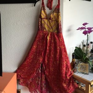 Gorgeous halter dress, open back