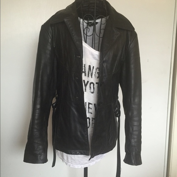 Heavy leather jacket