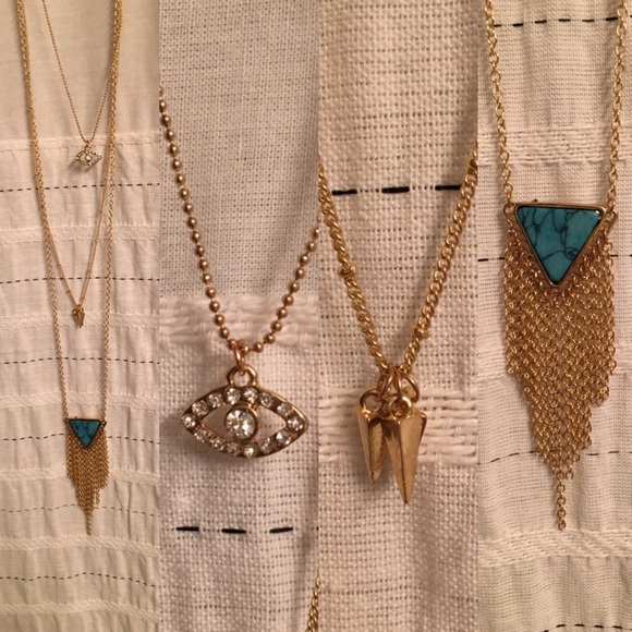 💙 Turquoise marbled 3 layer necklace - Picture 3 of 3