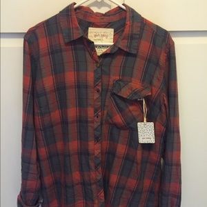 Plaid button up shirt