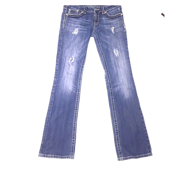 Miss Me distressed bootcut jeans size 30