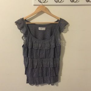 Abercrombie & Fitch ruffled tank top