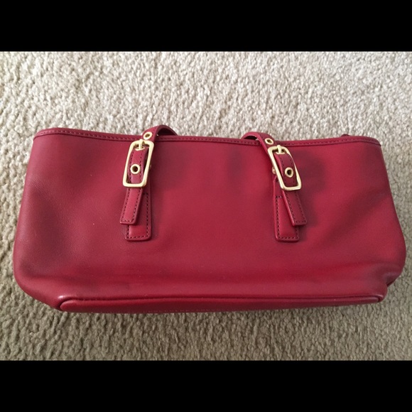 Red Coach bag