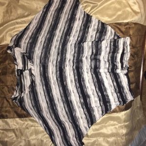 Black and white striped shirt