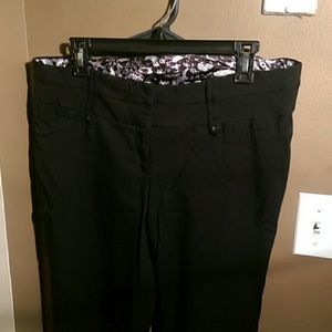 Elastic Black Business Pants