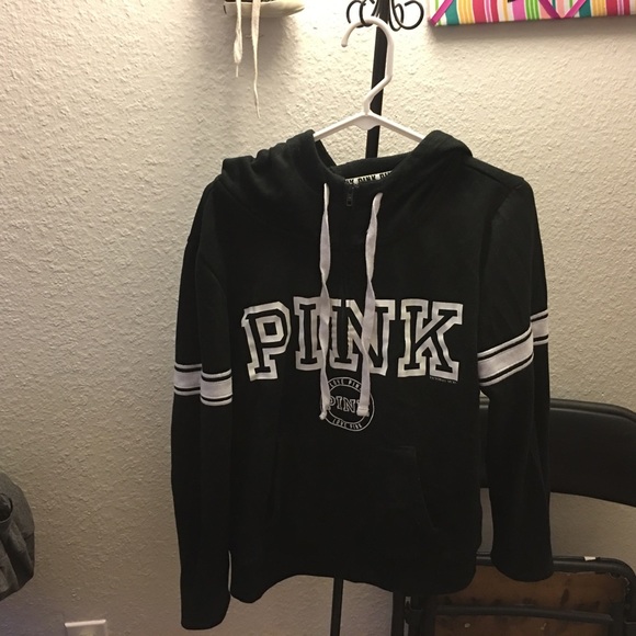 Black half-zip hoodie