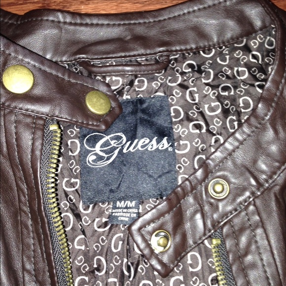 Leather Guess coat - Picture 3 of 3