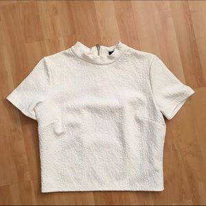 White collared top
