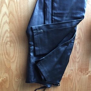 Tailored leather pants