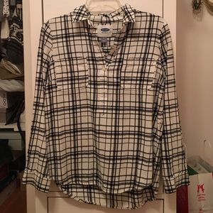 Button up plaid shirt