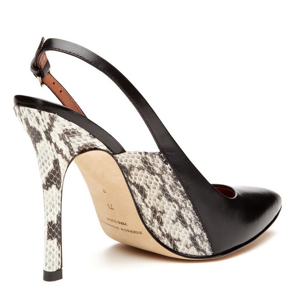 Sigerson Morrison Snakeskin Slingback Pump - NIB - Picture 2 of 3