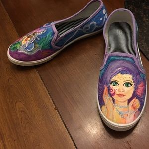 Hand painted shoes by Megzies