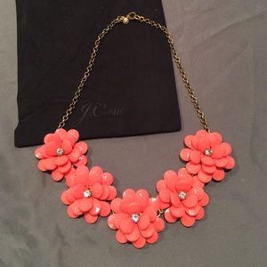 J. Crew Jewelry - J Crew Coral Flower Necklace J. Crew Jewelry - J Crew Coral Flower Necklace