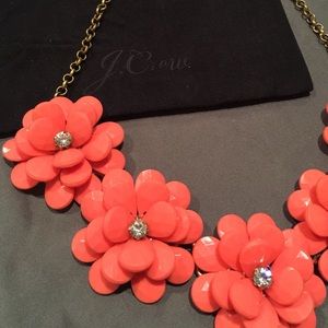 J. Crew Jewelry - J Crew Coral Flower Necklace J. Crew Jewelry - J Crew Coral Flower Necklace