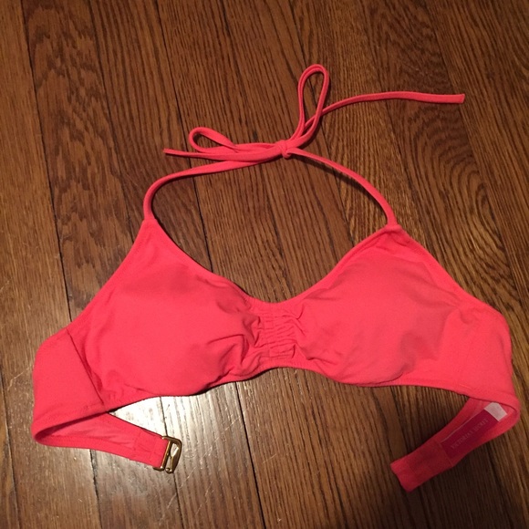 Victoria's Secret Hot Pink Bikini Scrunch Top