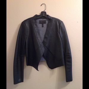 BCBG Pleather Jacket with back Detail