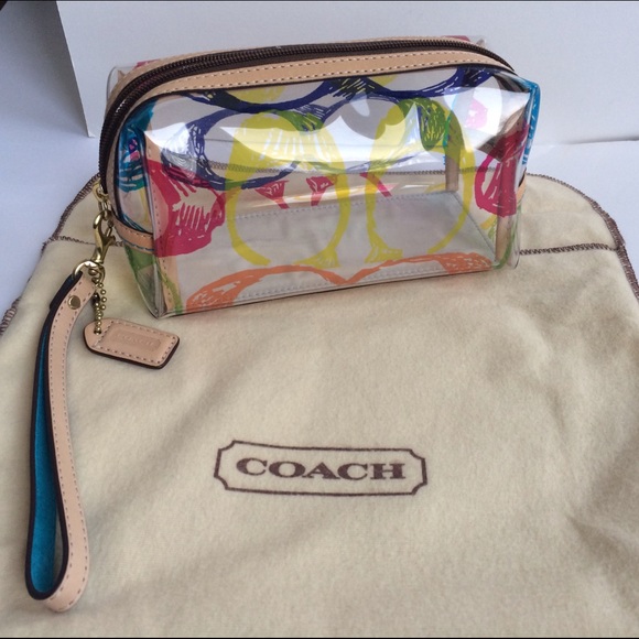 Coach Handbags - 💯 Authentic Coach C Scribble PVC Cosmetic Case