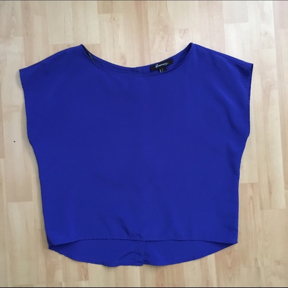 Royal blue blouse