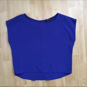 Royal blue blouse