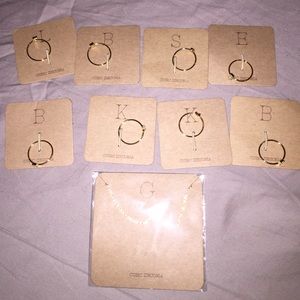 Initial rings and necklace