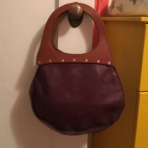 Adorable eggplant dean handbag