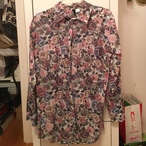 Button Down Flor shirt