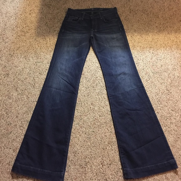 7 for all mankind Dojo style boot cut jeans 25x34