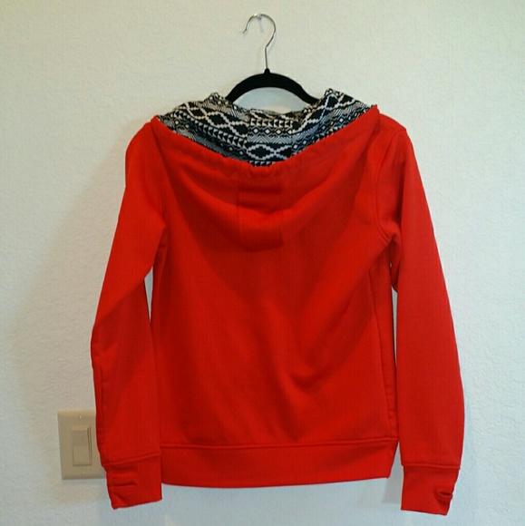 Red Aztec Zip-up Hoodie by Empyre - Picture 2 of 3