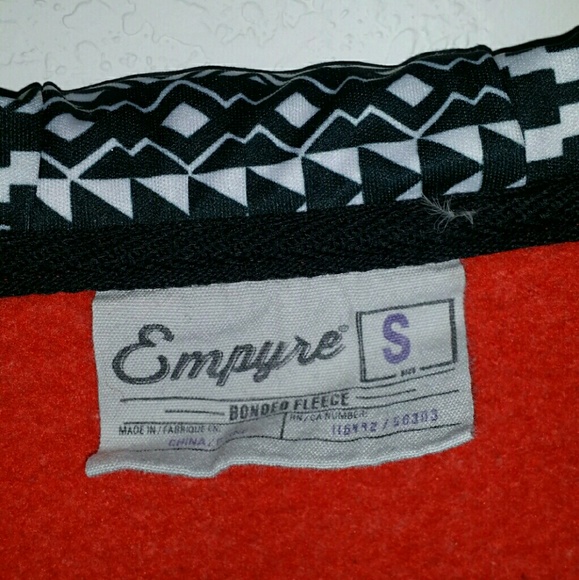 Red Aztec Zip-up Hoodie by Empyre - Picture 3 of 3