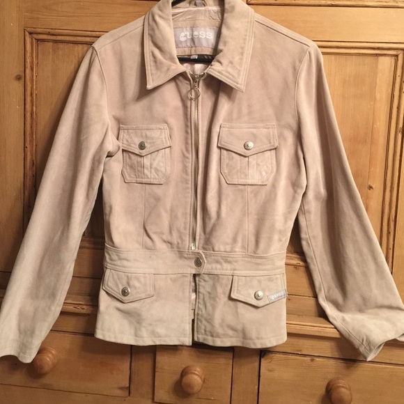 Nice Guess tan suede lined jacket med