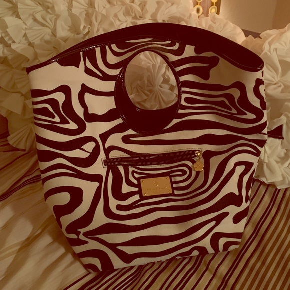 Authentic Black and White Trina Turk Bag.