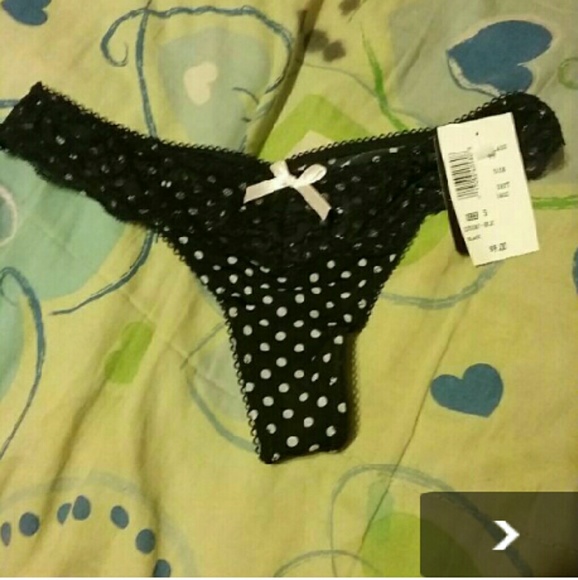 Polka dot thong