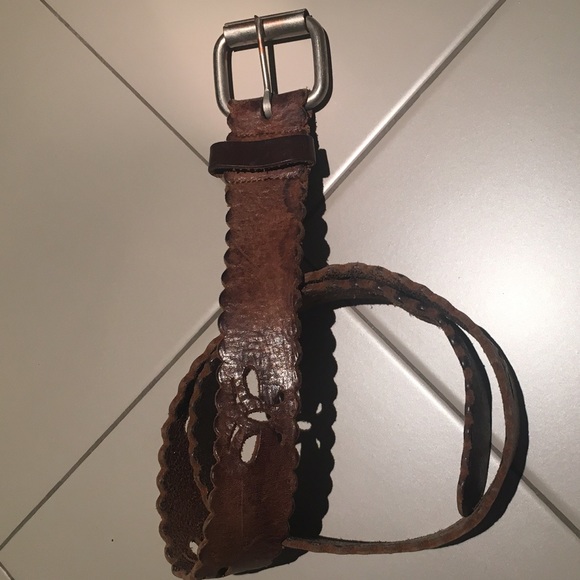 Leather belt