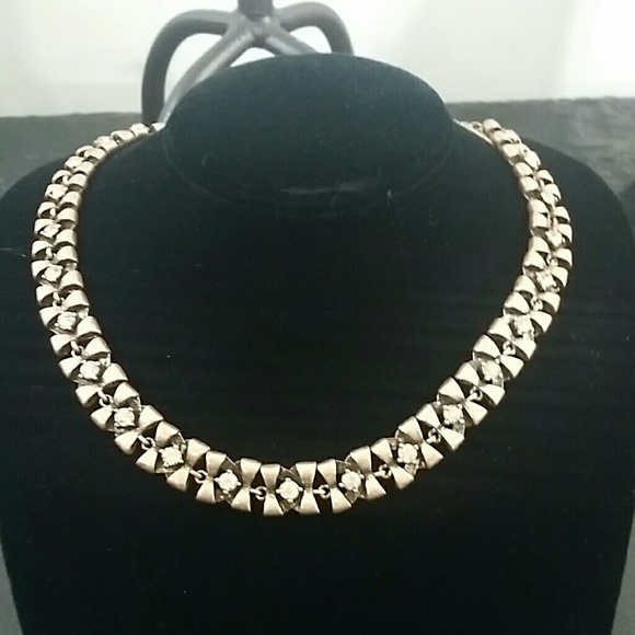 NWT rose gold bow tie necklace