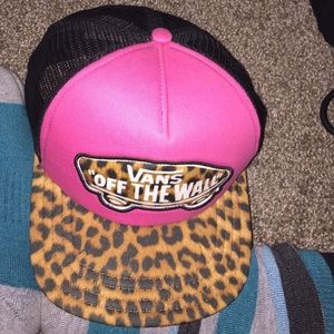Cheetah Print Vans off the wall SnapBack