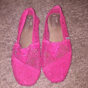 Pink Lace TOMS