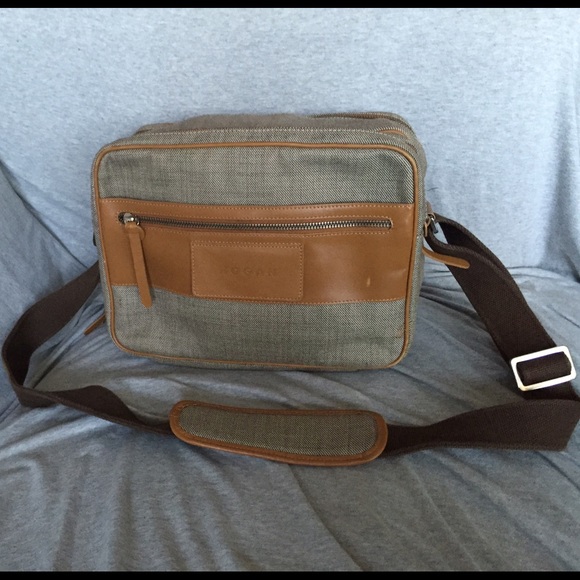 Leather & canvas Tods travel bag