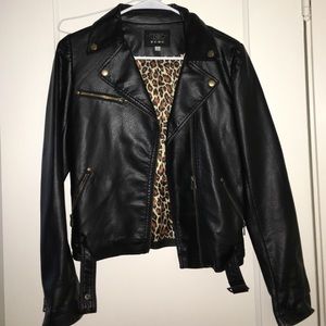 Faux leather Moto jacket
